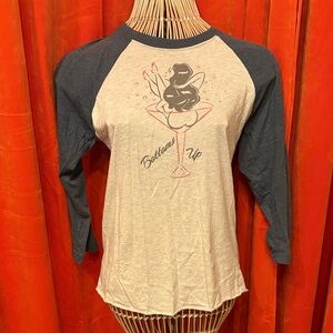 Bottom Up Graphic Raglan Tee